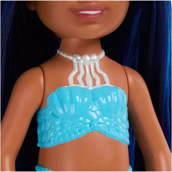 Barbie Chelsea Mermaid Doll with Blue Hair 6.4″ Bath‑Friendly Toy 3pk - Picture 5 of 8